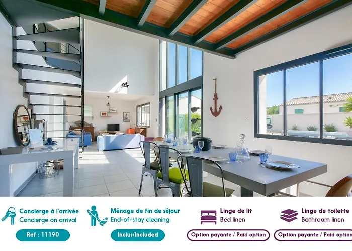 Pour 8 Avec Piscine à En Ré Hébergement de vacances